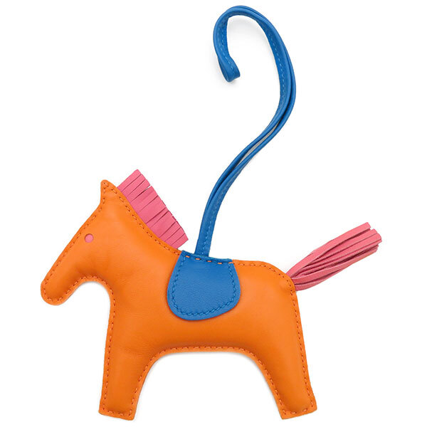  Hermes сумка очарование orange лошадь узор orange розовый синий б/у 