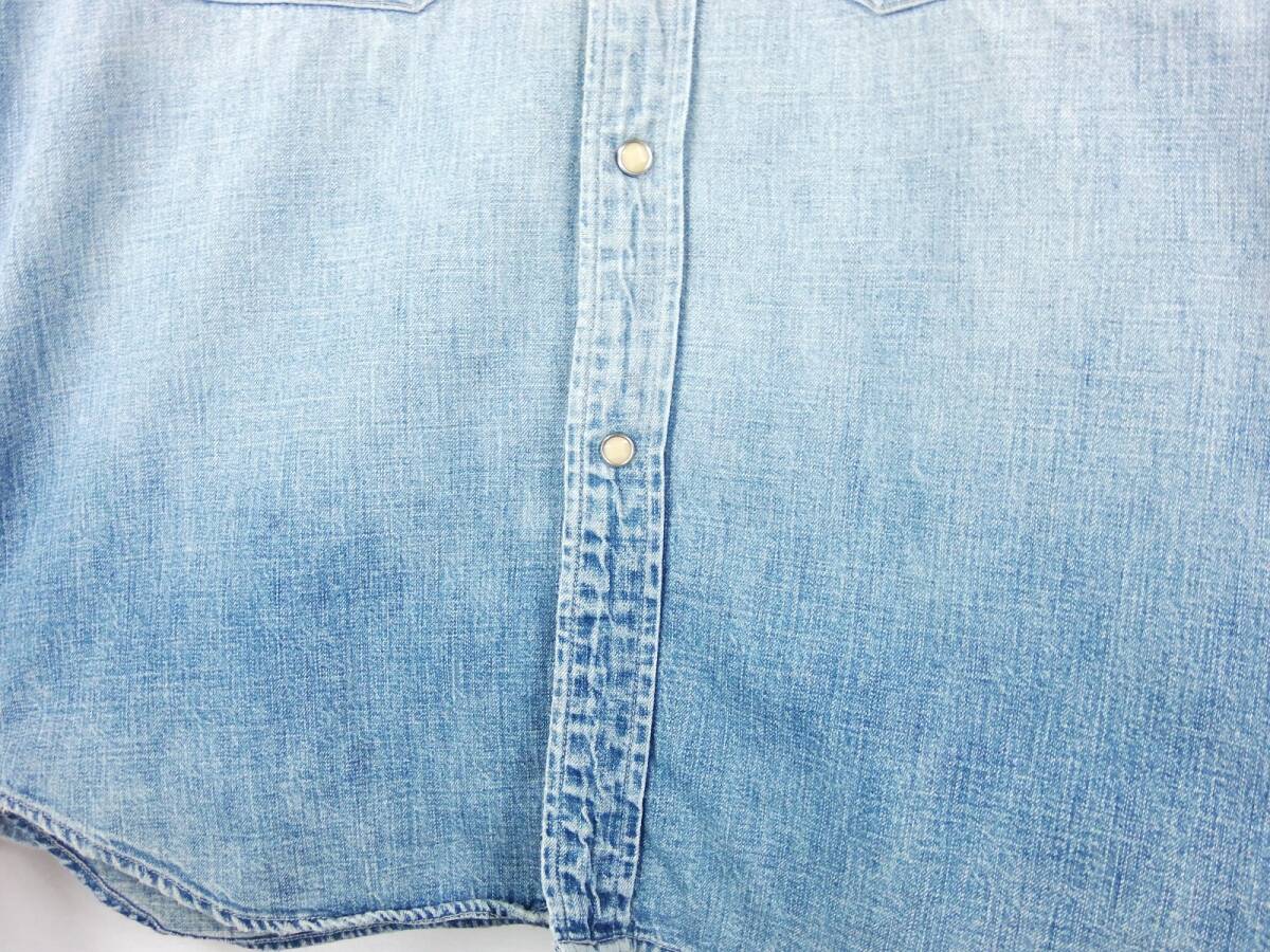 #FULLCOUNT Fullcount / 4931 / 8oz DENIM WESTERN SHIRT / сделано в Японии / мужской / индиго USED обработка Western Denim рубашка size 38