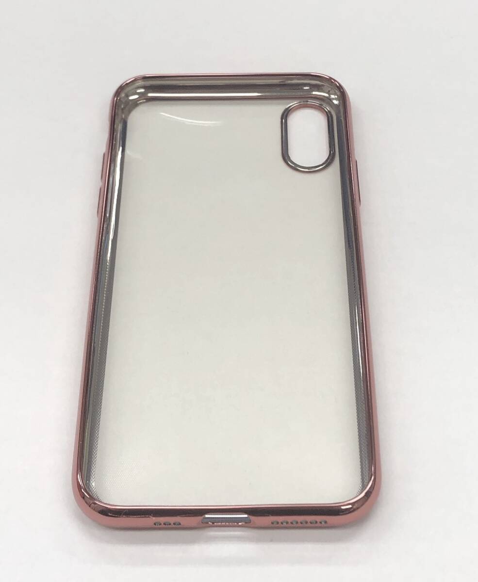 ★【在庫処分価格】ORANGA iPhone Xs ケース 透明 ローズゴールド クリア スマホケース☆C04-055a_画像3