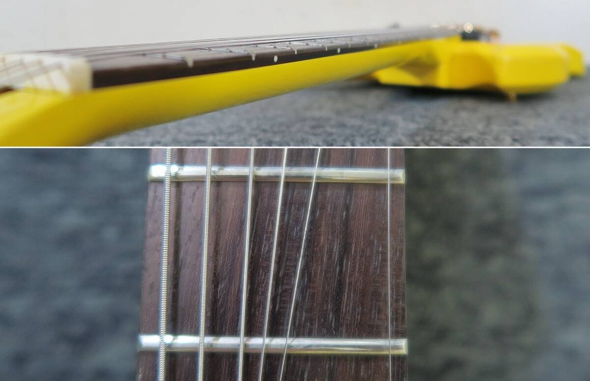 BURNY YH-JR HIDE Model ミニエレキギター(410 美品/FERNANDES/フェルナンデス/アンプ内蔵/モッキンバードタイプの画像8