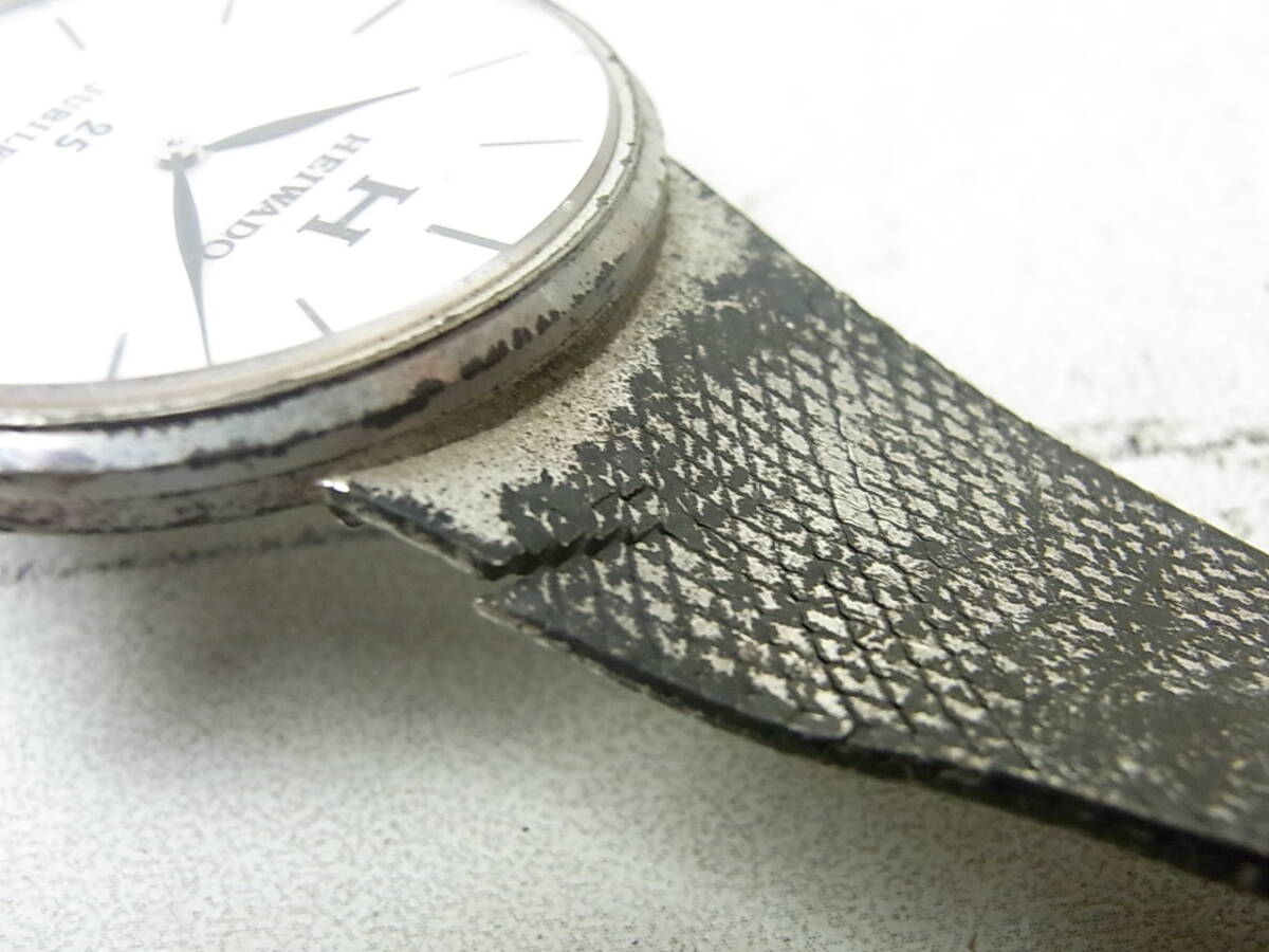 HEIWADO/平和堂 メンズ 手巻き腕時計 ２５石 材質：シルバー 刻印あり USEDの画像7
