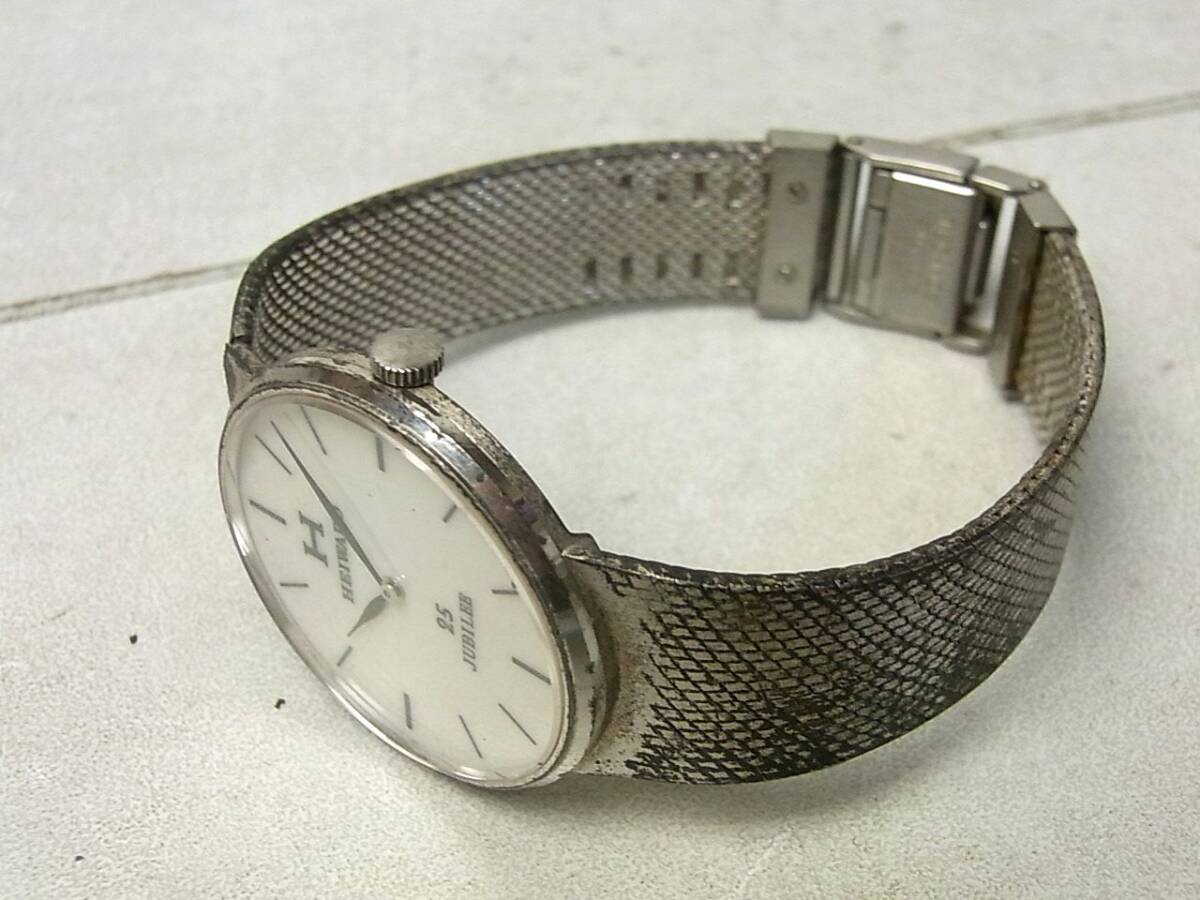 HEIWADO/平和堂 メンズ 手巻き腕時計 ２５石 材質：シルバー 刻印あり USEDの画像6