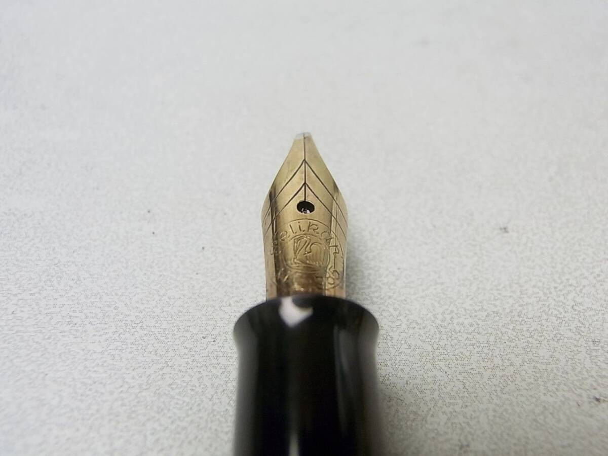 PELIKAN/ペリカン 万年筆 スーベレーン 緑縞 ペン先/14C-585 USEDの画像5