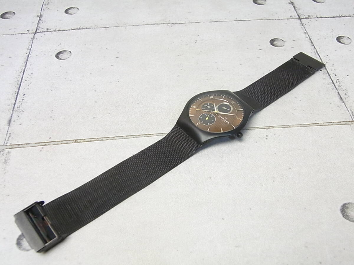 SKAGEN/スカーゲン STEELシリーズ メンズ腕時計 クオーツ USEDの画像6