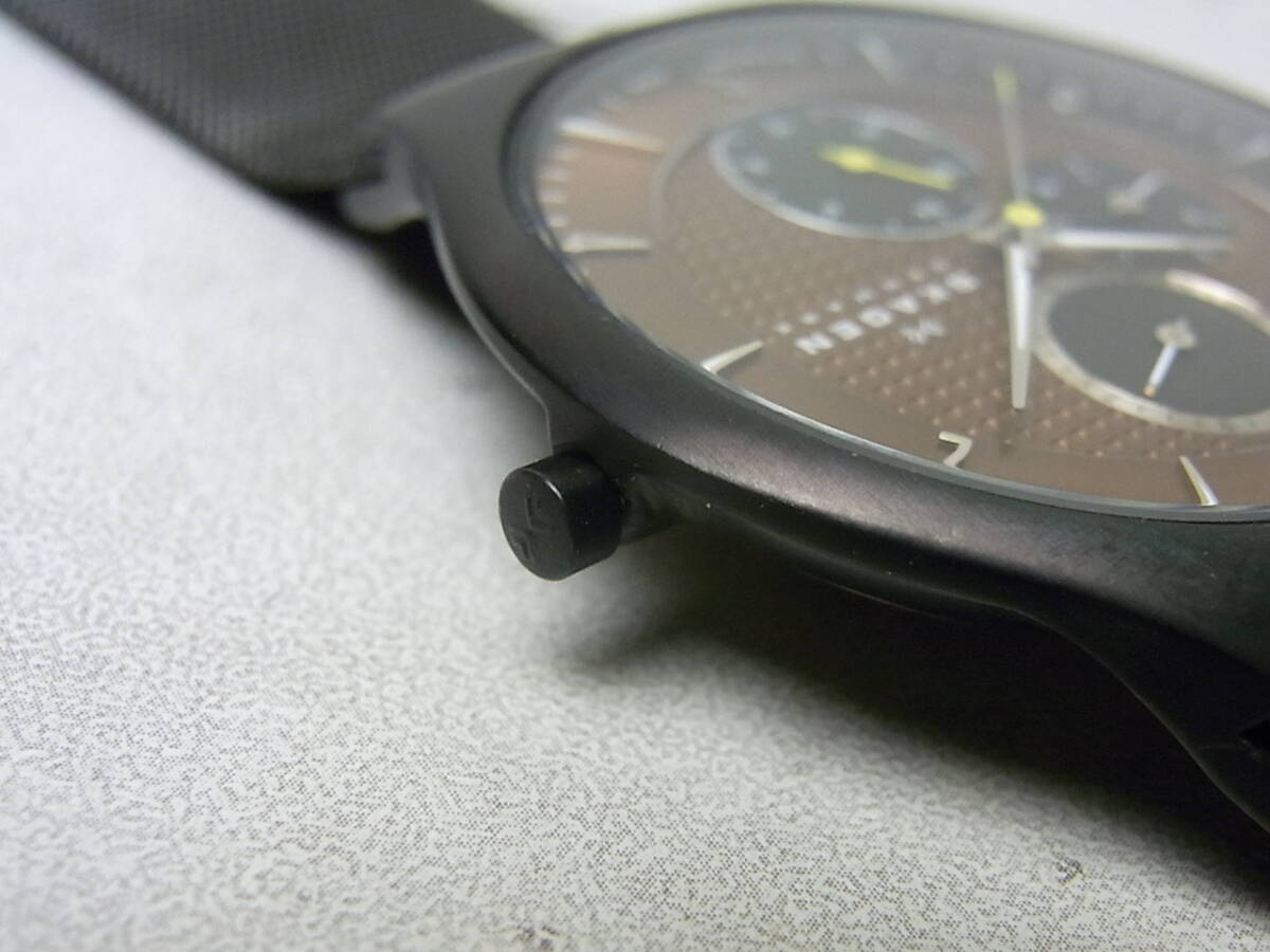 SKAGEN/スカーゲン STEELシリーズ メンズ腕時計 クオーツ USEDの画像3