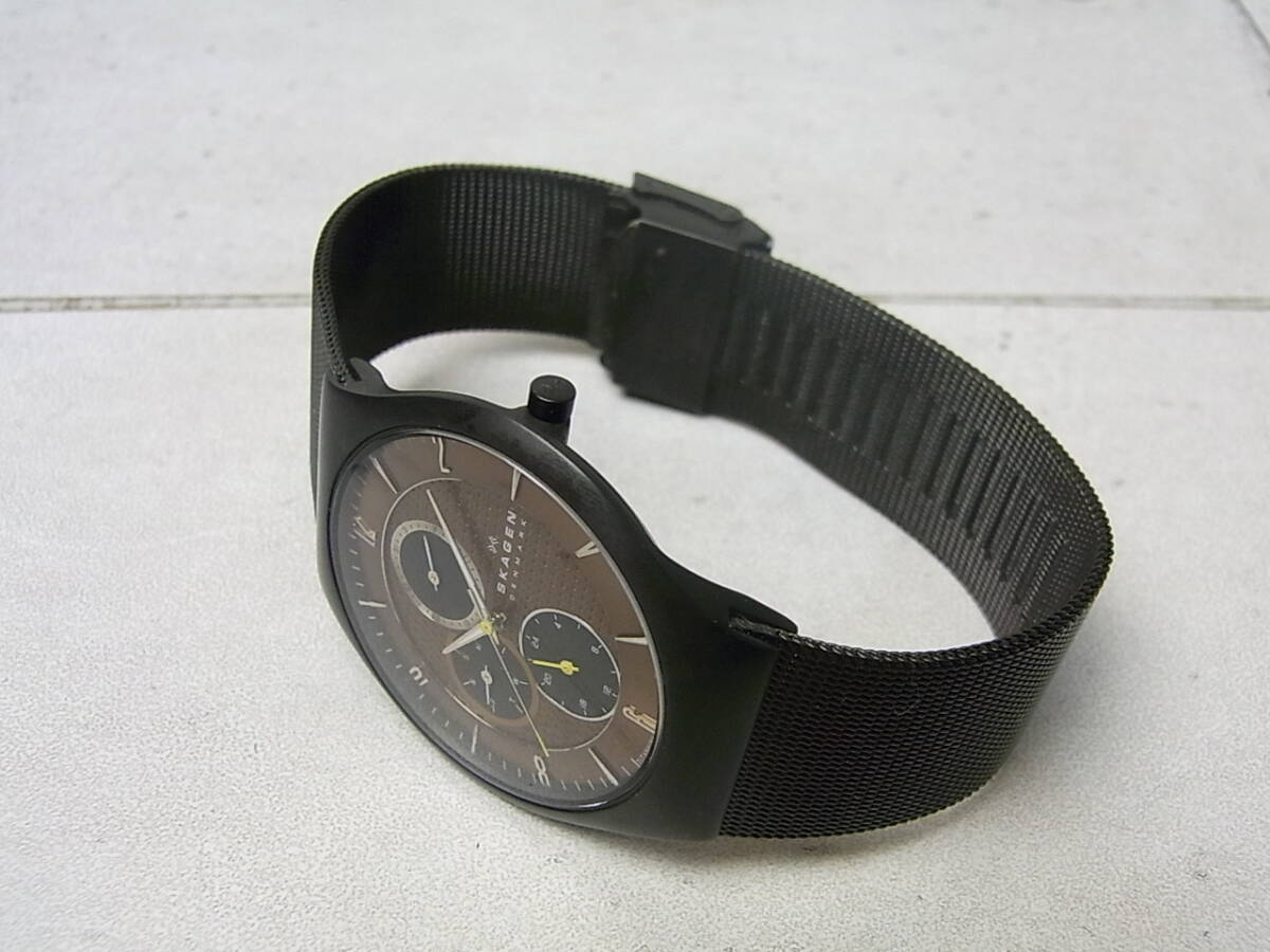 SKAGEN/スカーゲン STEELシリーズ メンズ腕時計 クオーツ USEDの画像7