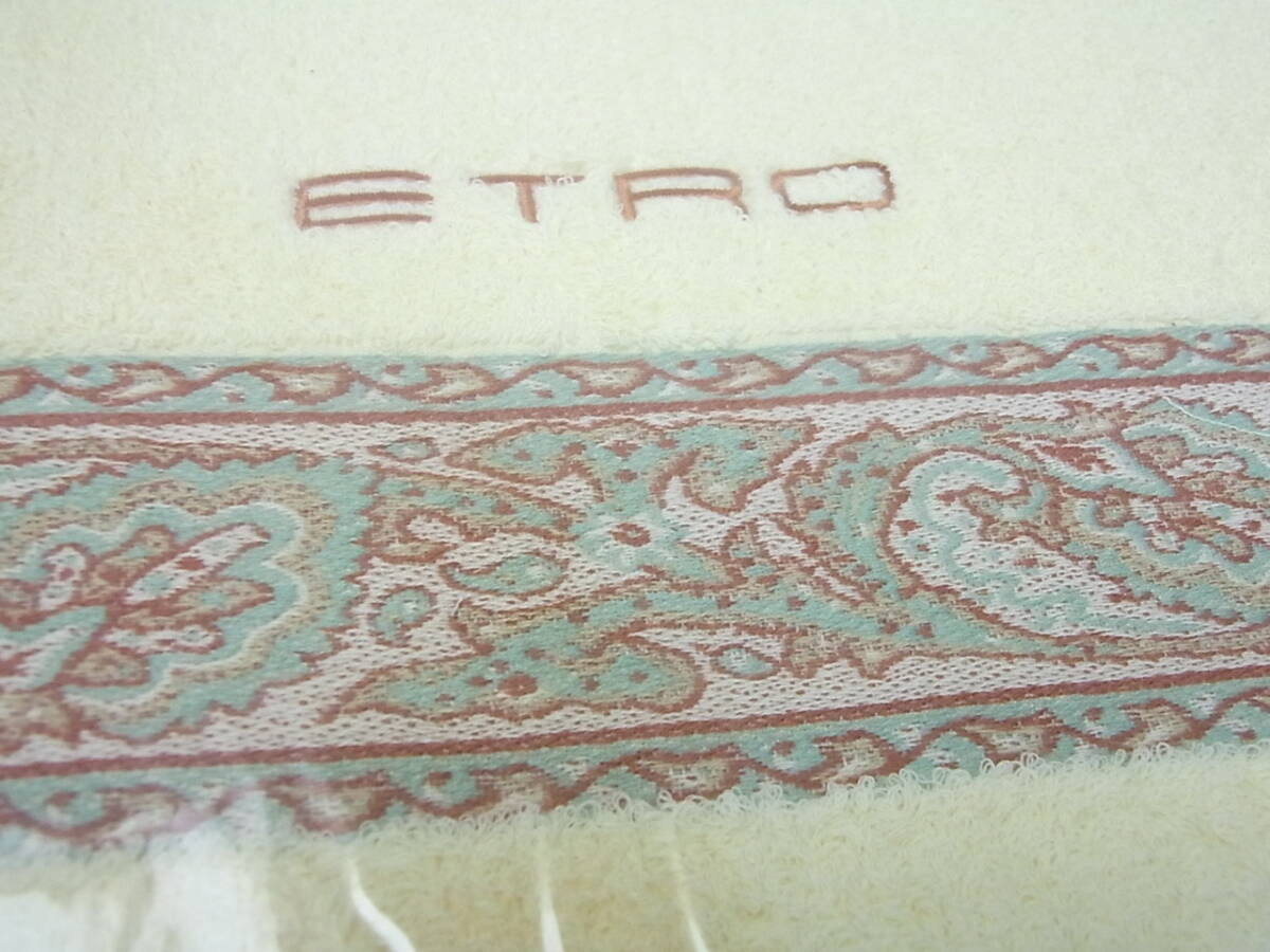 ETRO/エトロ バスタオル 綿１００％ 未使用/箱付の画像2
