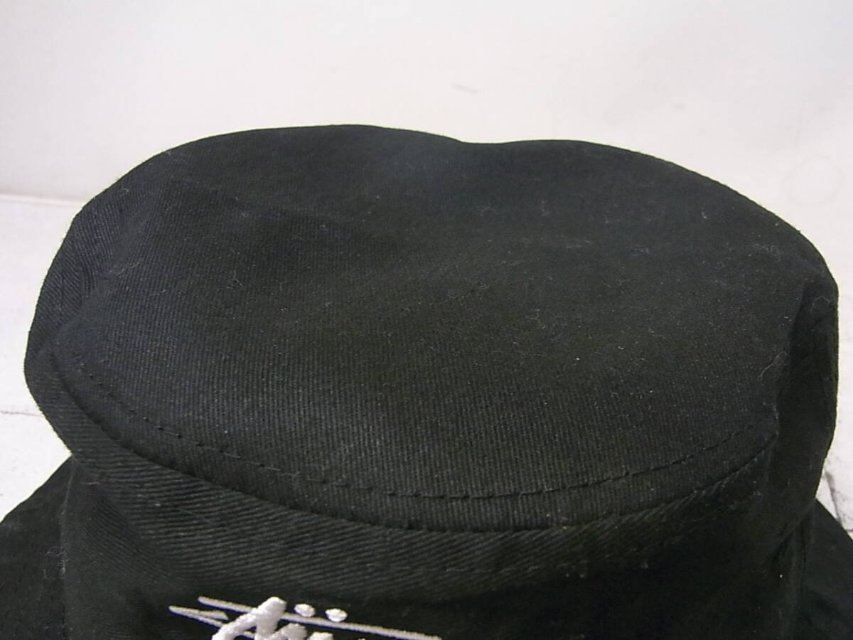 STUSSY/ステューシー バケット・ハット 帽子 ブラック/黒 USED/美品の画像5