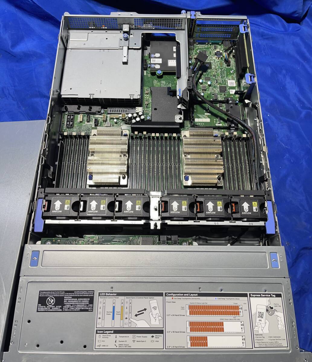 K60410221 DELL EMC PowerEdge R740 1点【通電OK、本体のみ】の画像5