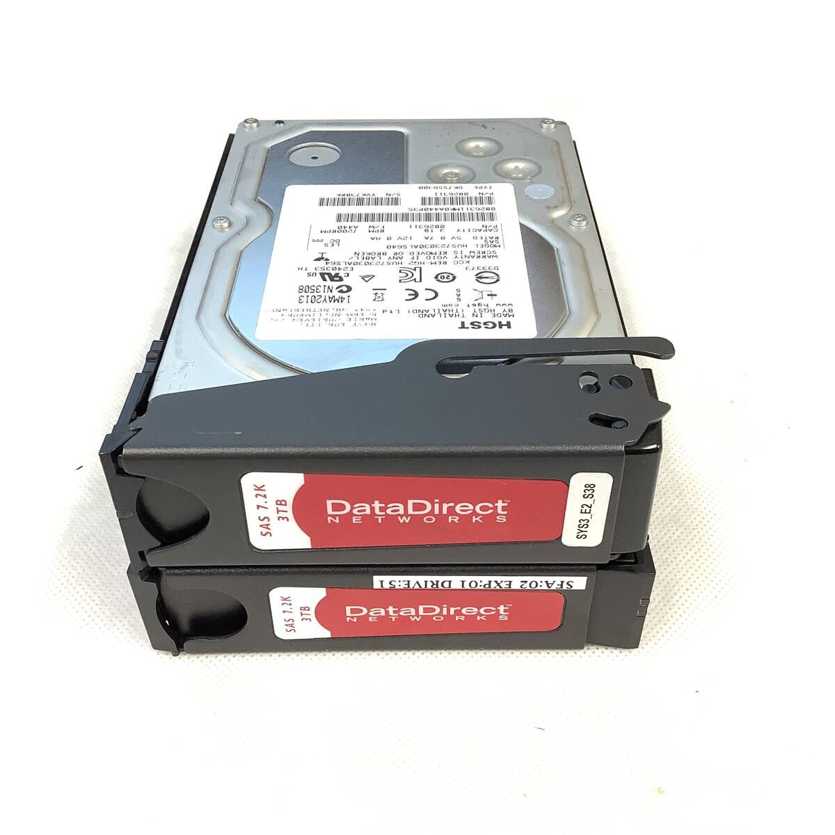 K6041065 HGST 3TB SAS 7.2K 3.5 -inch HDD 2 point [ used operation goods ]