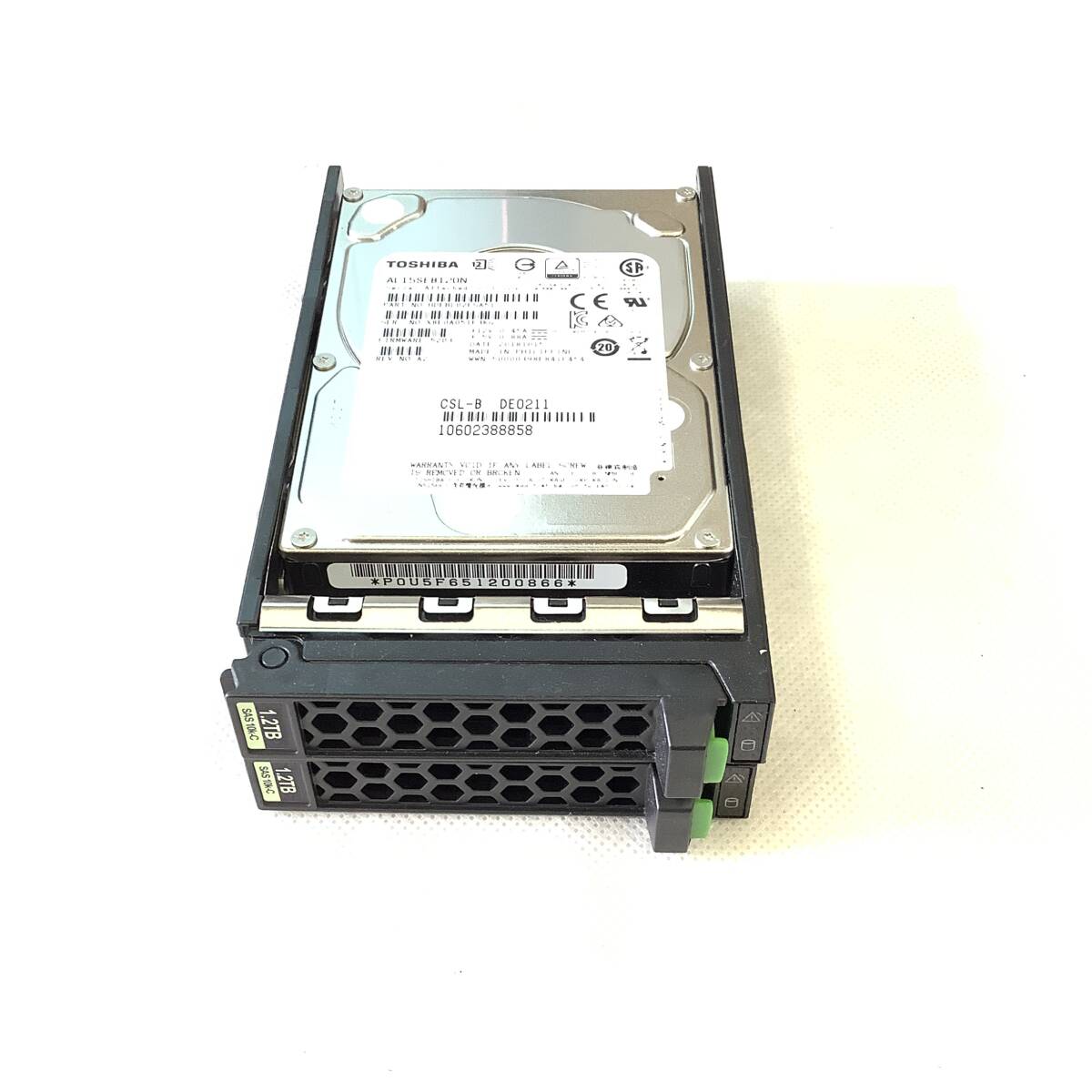 K6041671 TOSHIBA 1.2TB SAS 10K 2.5インチ HDD 2点【中古動作品】_見本