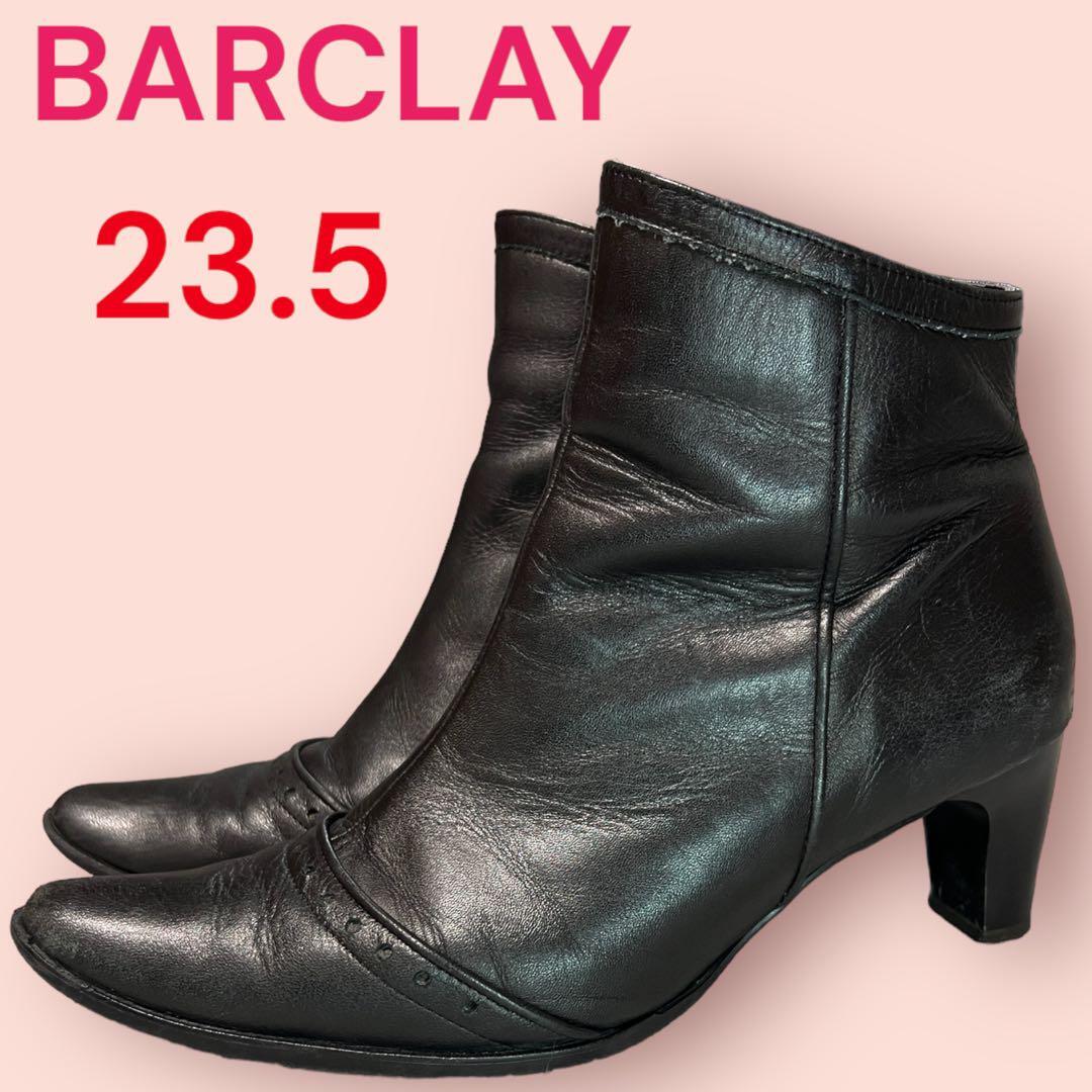 BARCLAY ショートブーツ 黒 23.5cm_画像1