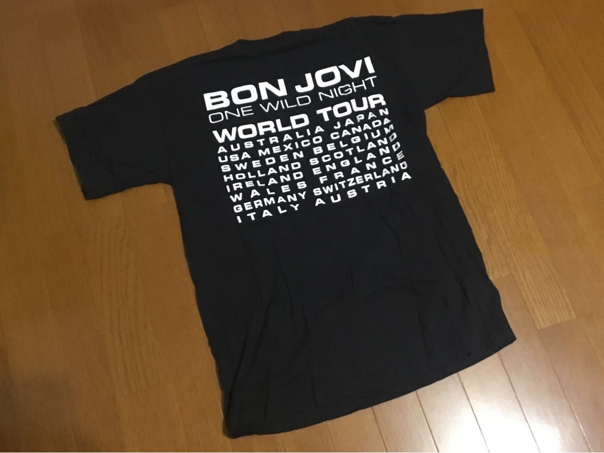 BON JOVI ボン・ジョヴィ ONE WILD NIGHT WORLD TOUR Tシャツ Mサイズ  バンドTシャツ