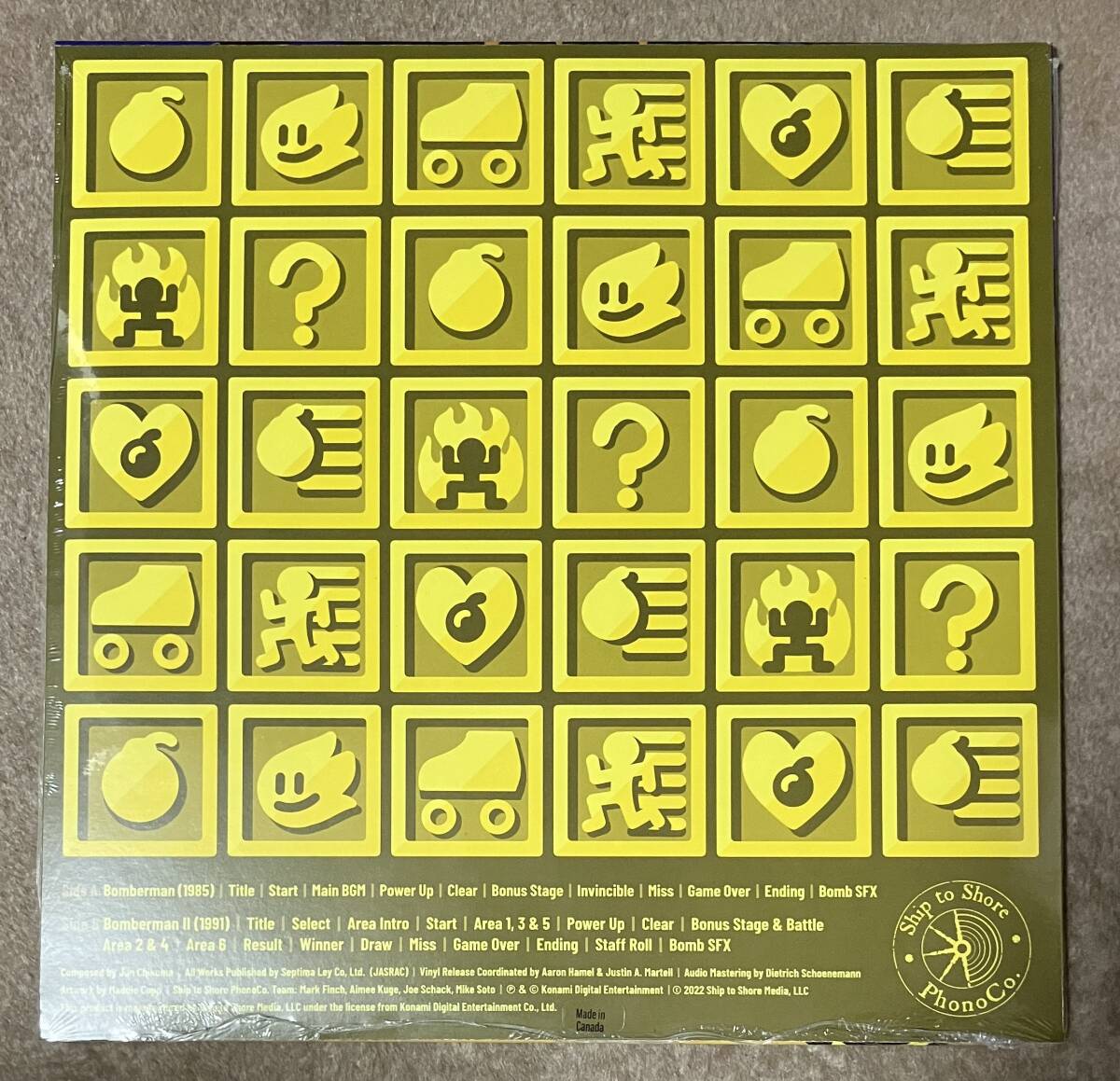 ボンバーマン1&2 オリジナルサウンドトラック LP レコード BOMBERMAN 1 + 2_画像2