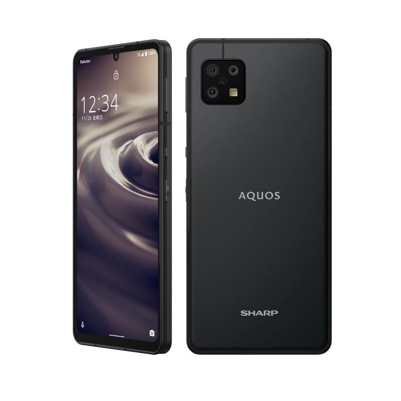 新品 国内版SIMフリー AQUOS Sense6s ブラック SH-RM19sの画像4