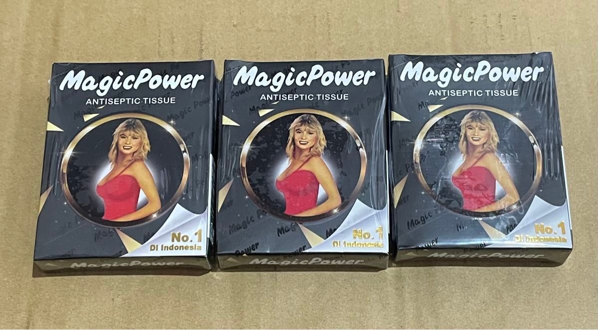 マジックパワーティッシュ MAGIC POWER TISSUE ウエットティッシュ スーパーマジックマン 6枚入 3箱