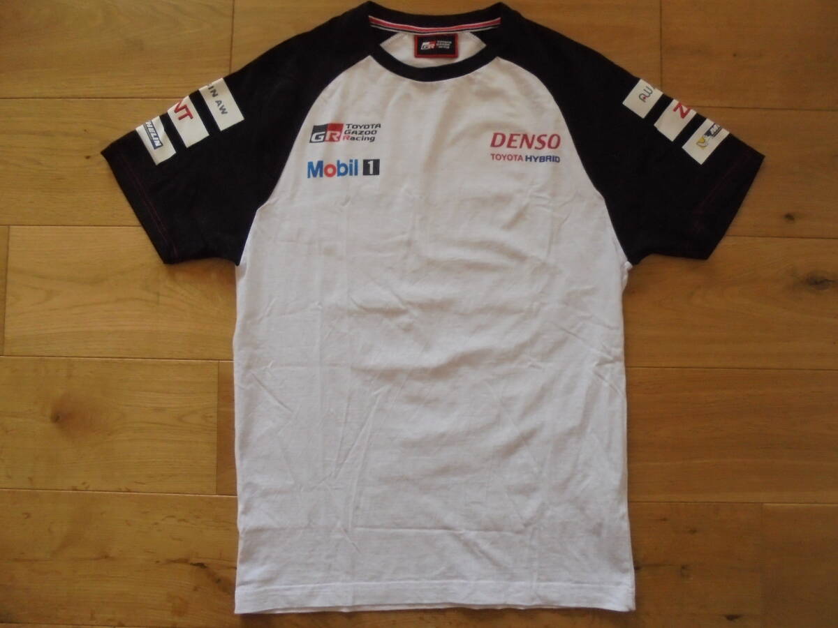 GR トヨタ TOYOTA GAZOO Racing HYBRID 半袖Tシャツ S ホワイト レーシングの画像2