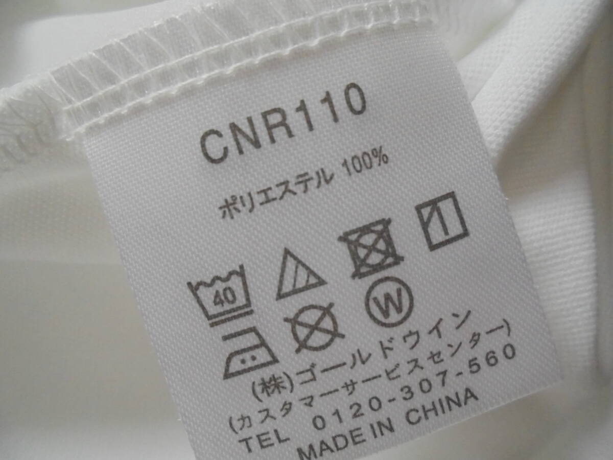 新品 チャンピオン Champion ゴールドウイン CNR110 半袖ドライＴシャツ SS XS ホワイト 刺繍 ユニフォーム キッズ 子供服の画像6