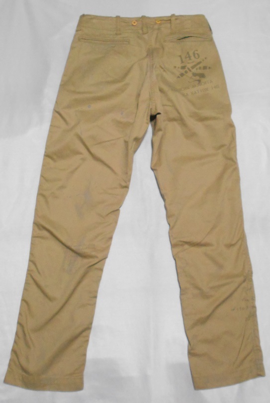 AVIREX アヴィレックス 6116050 M-41 CHINO PANTS ミリタリー チノパンツ プリント 上野商会 Mサイズの画像2