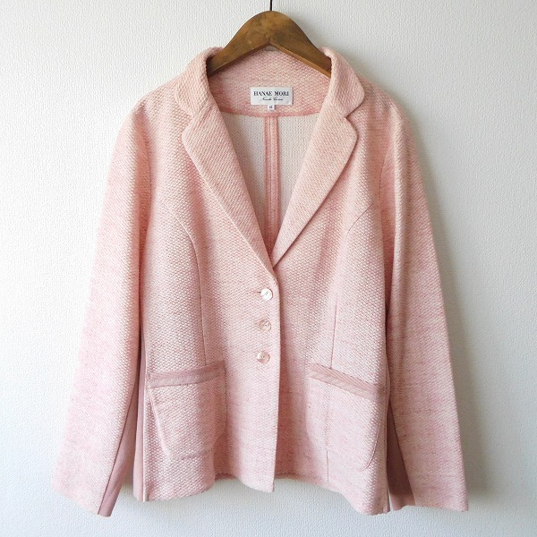 #anc is na emo liHANAEMORI jacket 42 pink thin silk . with pocket lady's [825175]