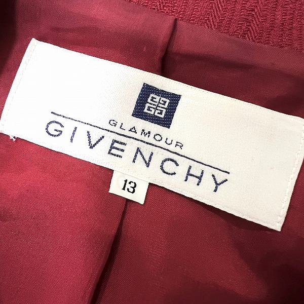 #anc ジバンシイ GIVENCHY ジャケット 13 赤 大きいサイズ レディース [875378]_画像6