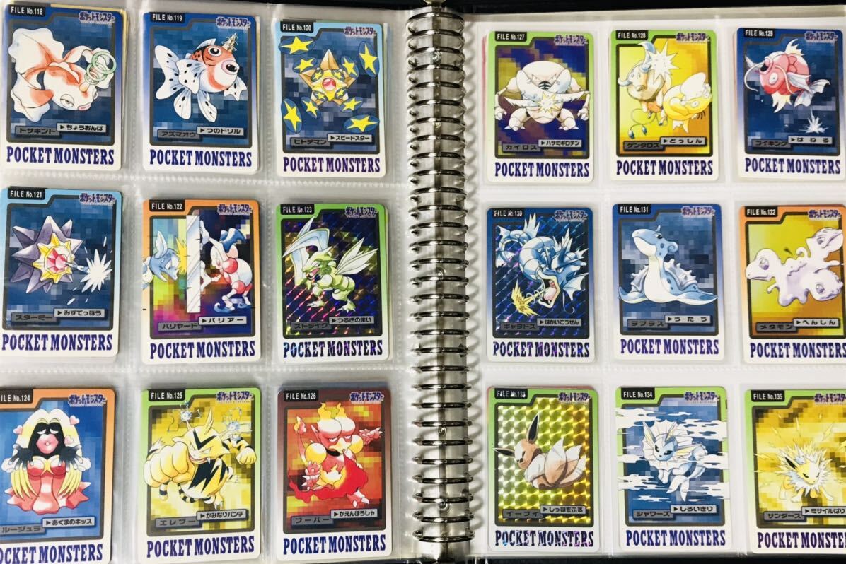 ポケモン カードダス 青版 全151種類 フルコンプ No.1〜151 Pokemon complete set Charizard card リザードン 1997年製 BANDAI ③の画像8