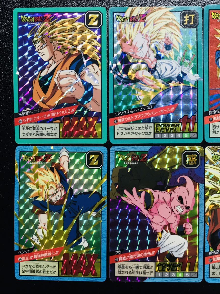 ドラゴンボール カードダス スーパーバトル パート11-15弾 No.496 No.573 隠しキラカード 1994年製 Dragonball carddass Prism Rare ⑧の画像3