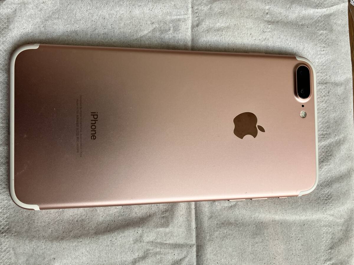 【正常動作】iPhone7 plus ローズゴールド ３２GB simフリー simロックなしの画像2