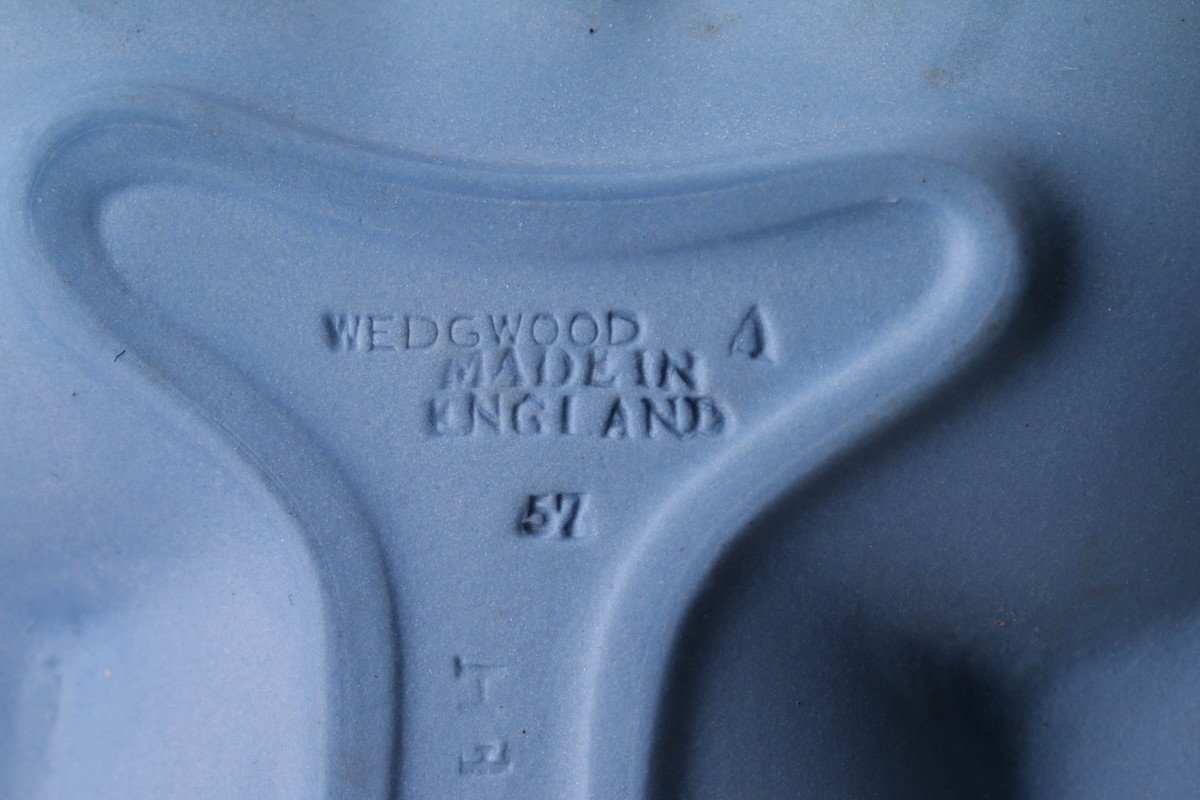 【佳香】WEDGWOOD ウェッジウッド ジャスパー ペールブルー灰皿 三点セット 本物保証_画像10