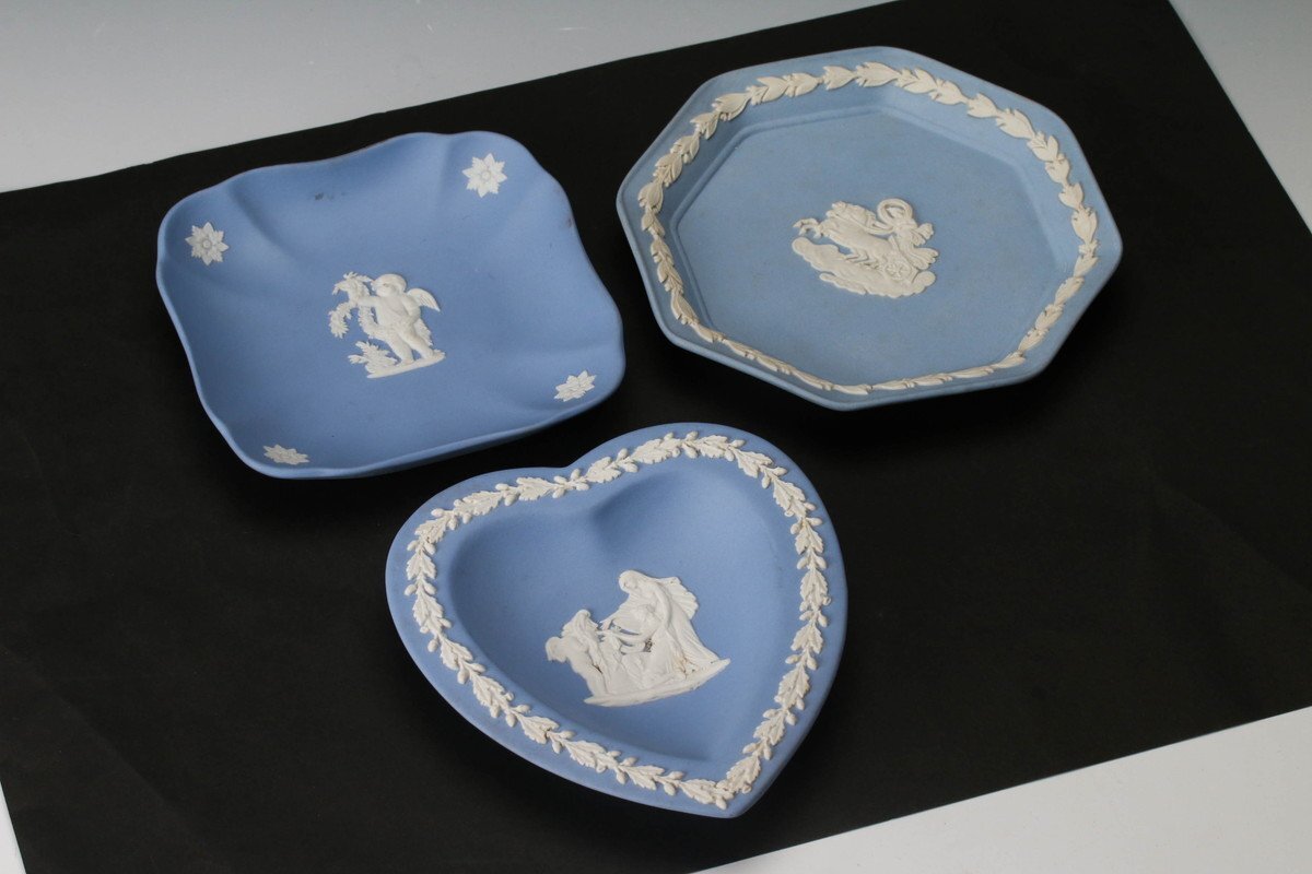 【佳香】WEDGWOOD ウェッジウッド ジャスパー 小皿 ハート 神話 天使 三客 本物保証の画像2