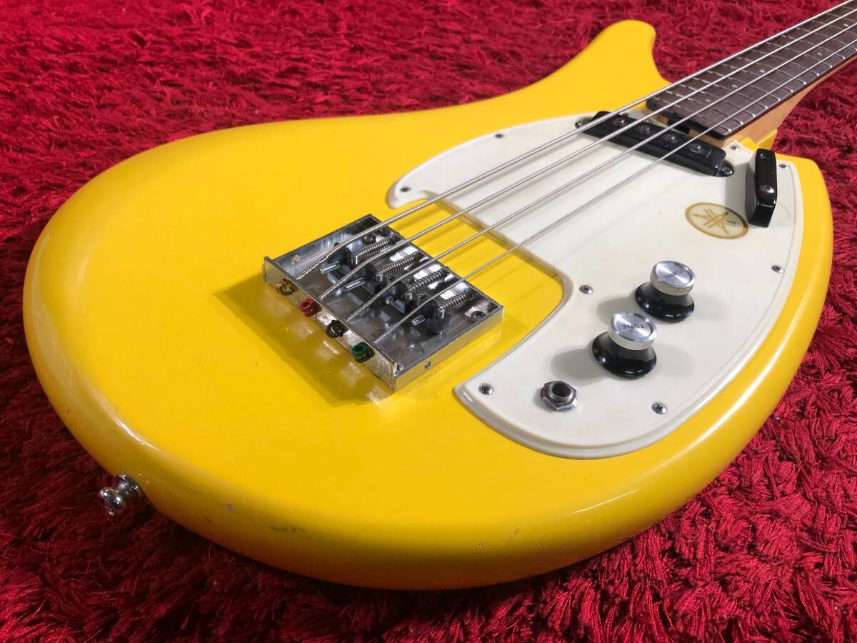  electric bass rare Yamaha SB-1 Japan Vintage yellow hard case nasbi musical instruments machinery art and Be tsu operation verification ending 