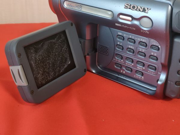 SONY ソニー ビデオカメラ CCD-TRV116 ハンディカム 04年製　液晶難あり HANDY CAM video Hi8_画像9