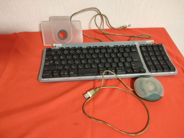 動作未確認 Apple 初代iMac G3 M4984 スケルトンブルー CD/キーボード/マウス付き_画像6