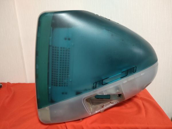 動作未確認 Apple 初代iMac G3 M4984 スケルトンブルー CD/キーボード/マウス付き_画像2