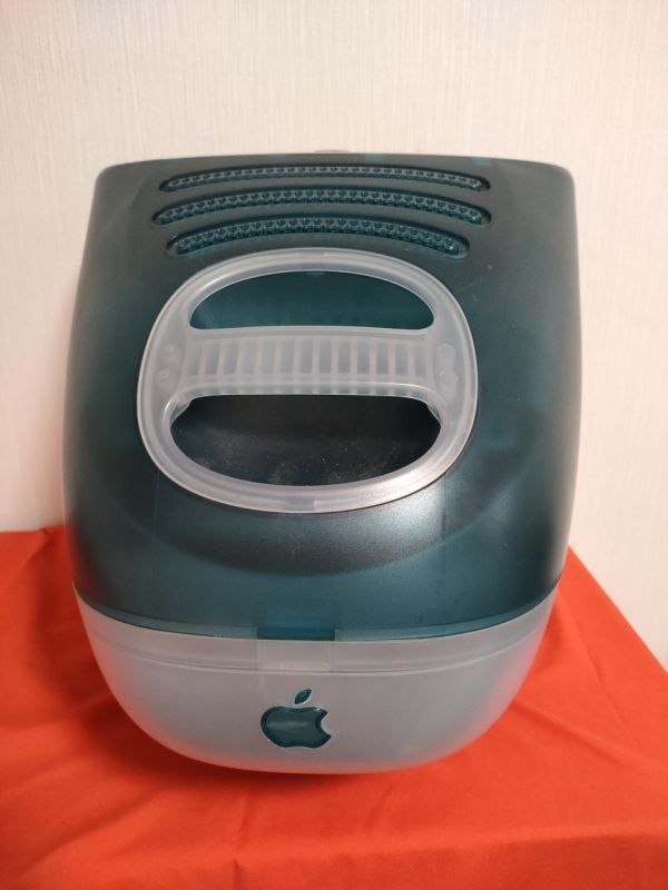 動作未確認 Apple 初代iMac G3 M4984 スケルトンブルー CD/キーボード/マウス付き_画像3