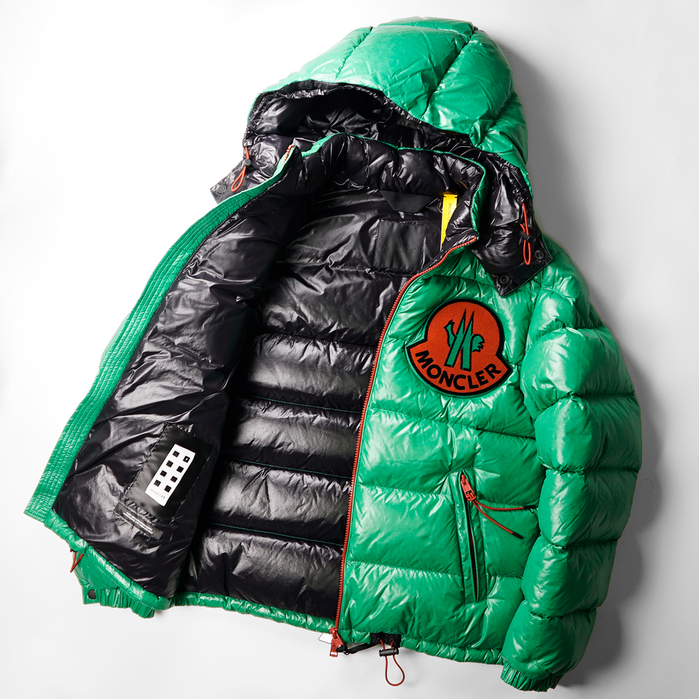 国内正規品■新品23万ビックワッペンロゴ【2 MONCLER GENIUS 1952 】モンクレールジーニアス美しい発色HAGGIナイロンダウンジャケット1/M_画像5