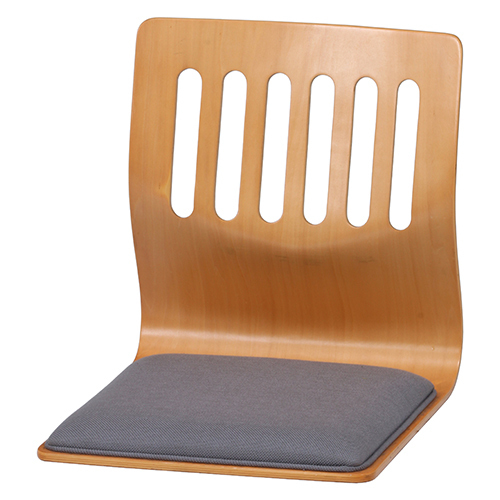 和座いす クッション付き ナチュラル 和座椅子 木製 新品 ４脚セットの画像6