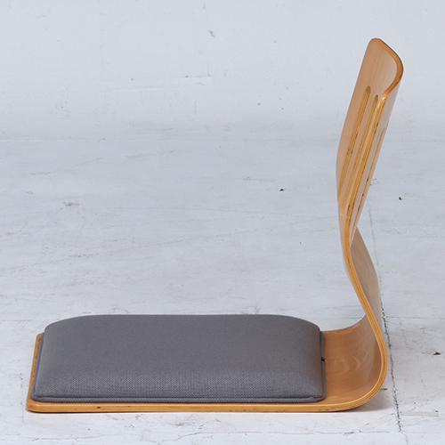 和座いす クッション付き ナチュラル 和座椅子 木製 新品 ４脚セットの画像3