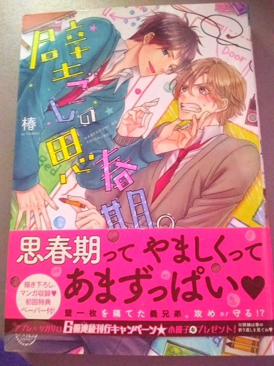 壁ごしの思春期 椿 BL 漫画 思春期 奇妙な同居生活 恋愛　漫画 