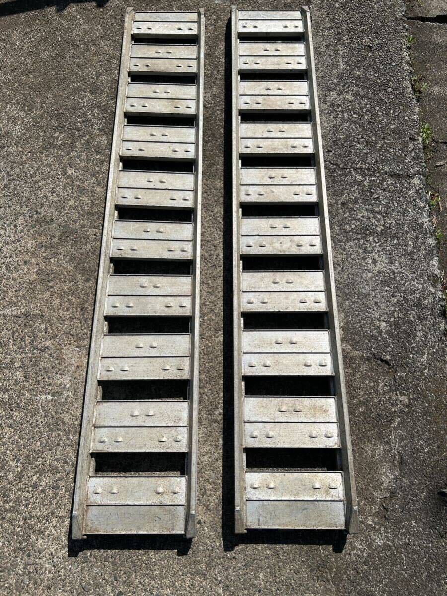 Showa era aluminium bridge foot board aluminium ladder 2 sheets set 