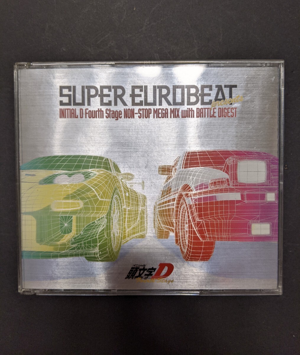 IY1284 CD 頭文字D スーパー・ユーロビート・プレゼンツ INITIAL D Fourth stage NON-STOP MEGAMIX with BATTLE DIGEST 現状品 送料無料_画像1