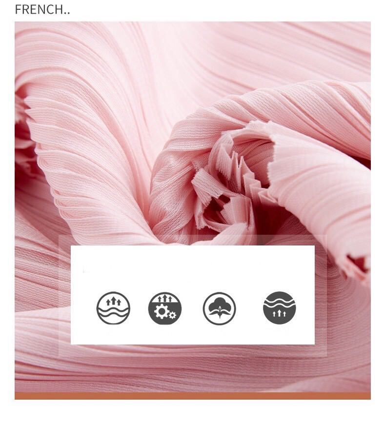  женский плиссировать длинная юбка ощущение эластичность есть "дышит" dore-p... резина ткань to элегантный кисточка розовый цвет 