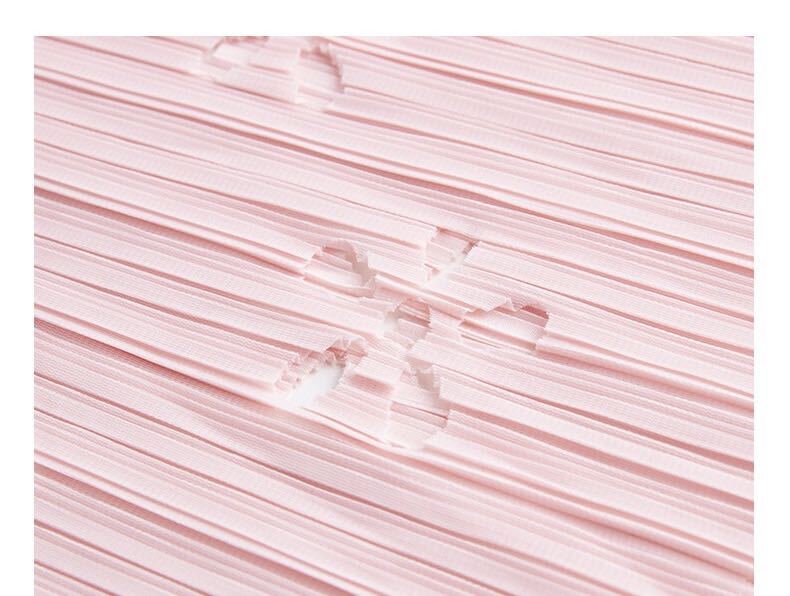  женский плиссировать длинная юбка ощущение эластичность есть "дышит" dore-p... резина ткань to элегантный кисточка розовый цвет 
