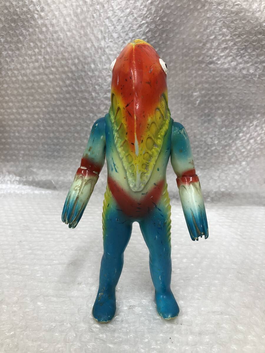 マルサン 当時物 ソフビ メトロン星人 ウルトラ怪獣 全長 約22㎝ ☆中古品☆の画像1