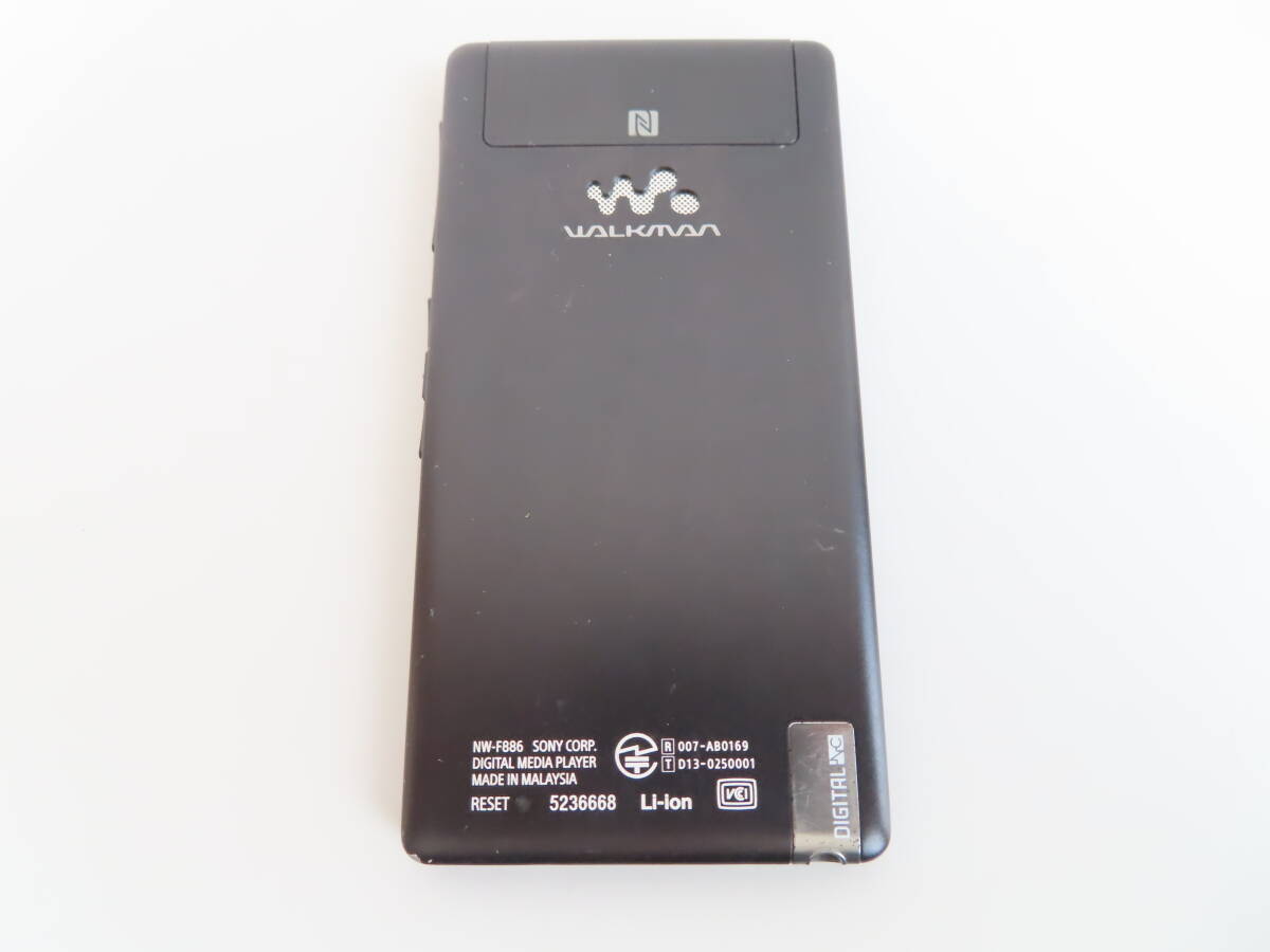 SONY WALKMAN Fシリーズ NW-F886 32GB ブラック Bluetooth対応 ハイレゾ音源_画像3