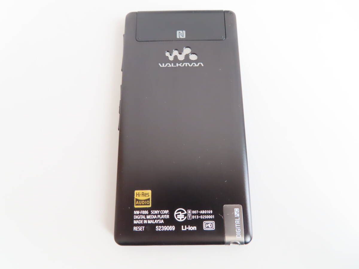 SONY WALKMAN Fシリーズ NW-F886 32GB ブラック Bluetooth対応 ハイレゾ音源の画像2
