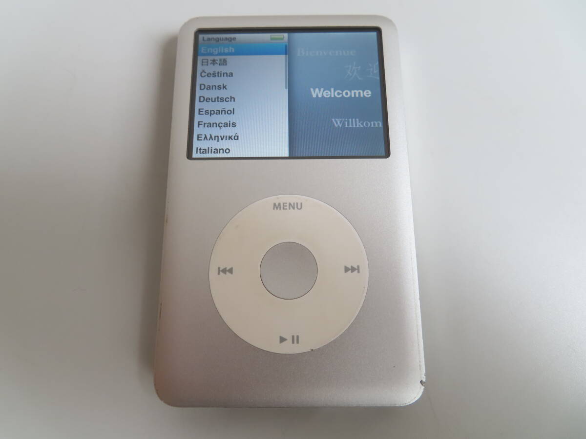 Apple iPod classic A1238 (第6世代) 160GB シルバー MC293J_画像1