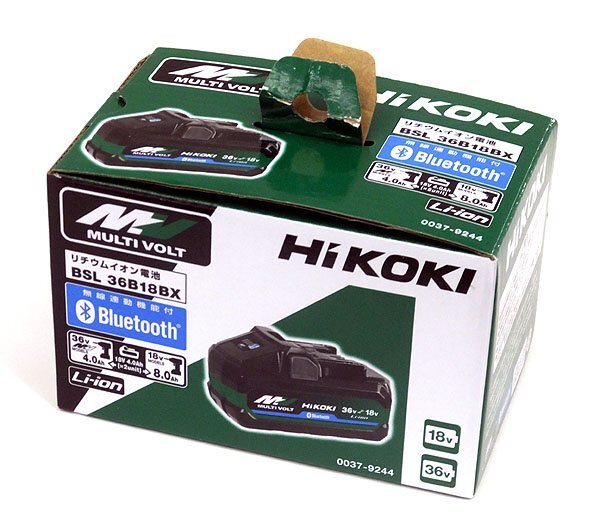 ●送料無料/未使用!! HiKOKI/ハイコーキ リチウムイオン電池 BSL36B18BX マルチボルト蓄電池 36V/18V 4.0Ah/8.0Ah Bluetooth機能搭載_画像2