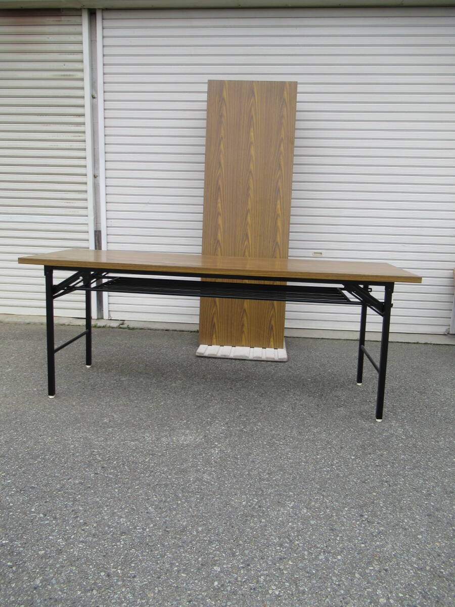  conference table 6 pcs. set folding type da Ise n( stock ) made width 1800 depth 600 height 700 Hyogo prefecture Kakogawa city ..100Km within is free shipping 