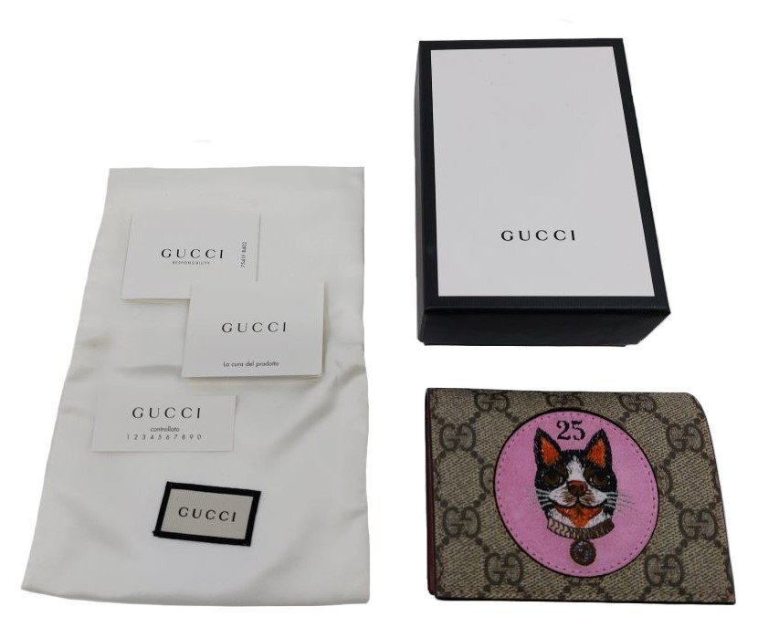 未使用品！GUCCI【グッチ】506277 GGスプリーム ボスコ コンパクトウォレット 二つ折り財布 （4530）_画像2